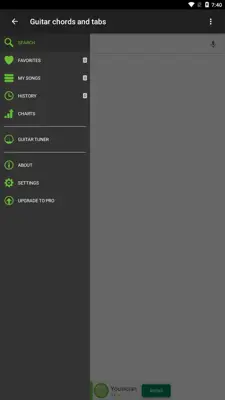 Guitar chords and tabs android App screenshot 0